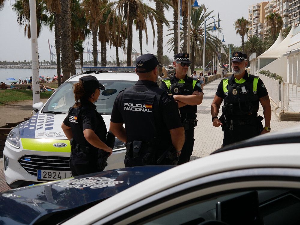 Detenidas 15 personas en un plan especial para reducir la criminalidad en época estival en el litoral de la zona centro de Málaga