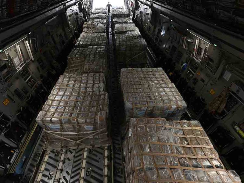 El Pentágono transporta 24,5 toneladas de ayuda de Naciones Unidas a Gaza