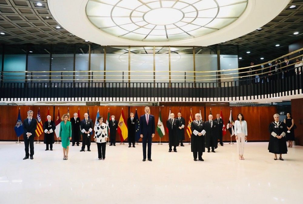 El rey preside el cuarenta aniversario del Tribunal Constitucional