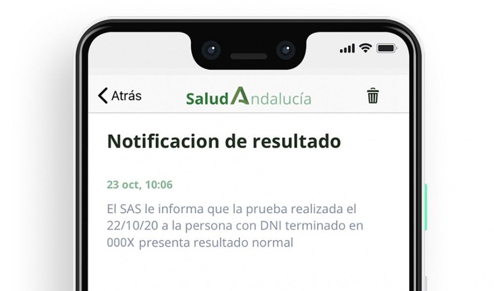 Salud envía más de medio millón de SMS a pacientes con resultados de PCR y test de antígenos negativos