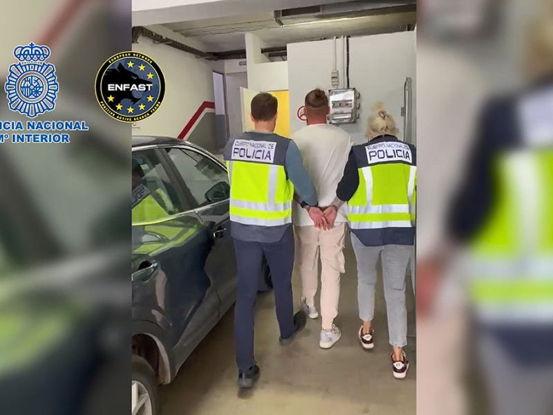 La Policía Nacional detiene a un fugitivo buscado en Alemania por tráfico de drogas desde el 2020