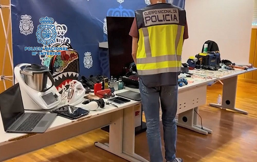 La Policía Nacional desarticula un grupo criminal itinerante especializado en robos con fuerza en domicilios