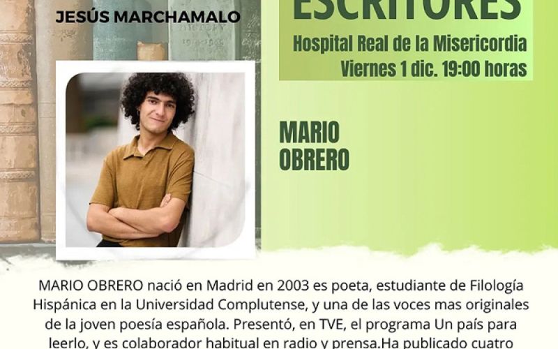 La cuarta edición del ciclo Biblioteca de escritores’ se despide este viernes, 1 de diciembre, con la participación del poeta Mario Obrero