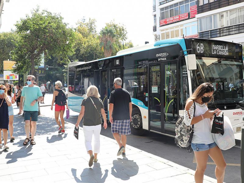 El transporte público urbano de Marbella supera los 5,5 millones de viajeros en 2022, con un incremento de casi un 30% con respecto al año anterior