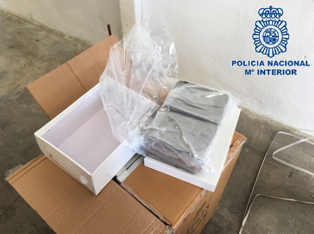 Desmantelado en Málaga un grupo criminal que enviaba hachís desde España a Alemania oculto en cajas de zapatos