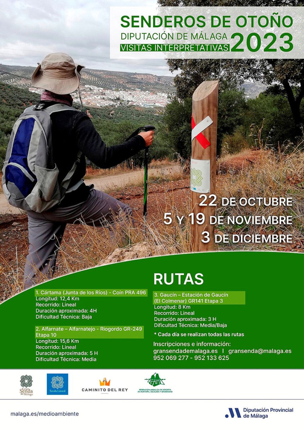 La Diputación pone en marcha las visitas interpretativas de otoño a la Gran Senda