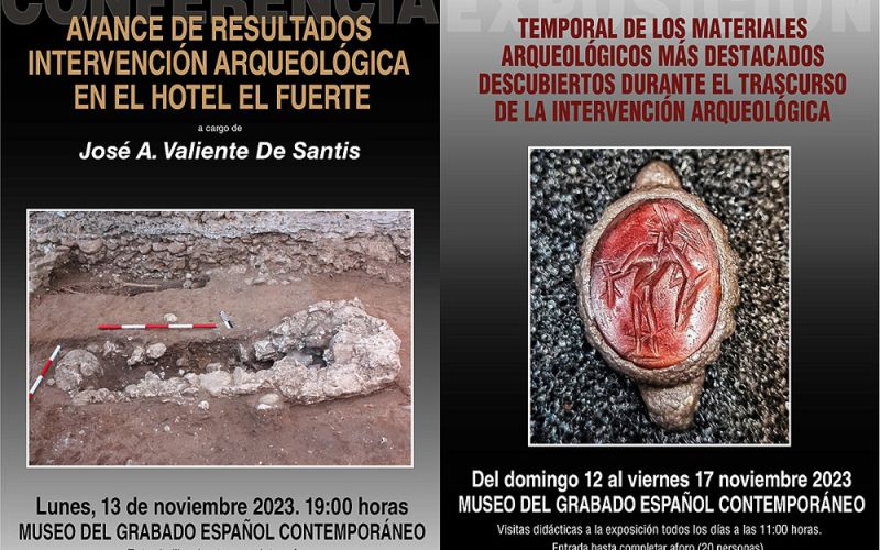 El Museo del Grabado Español Contemporáneo acogerá una conferencia y una exposición sobre la intervención arqueológica realizada en el Hotel El Fuerte de Marbella