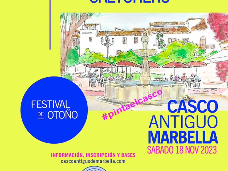 La Asociación de Comerciantes y Profesionales del Casco Antiguo de Marbella pone en marcha el "Festival de Otoño Casco Antiguo de Marbella 2023" con un sorteo, un concurso de dibujo y una exposición