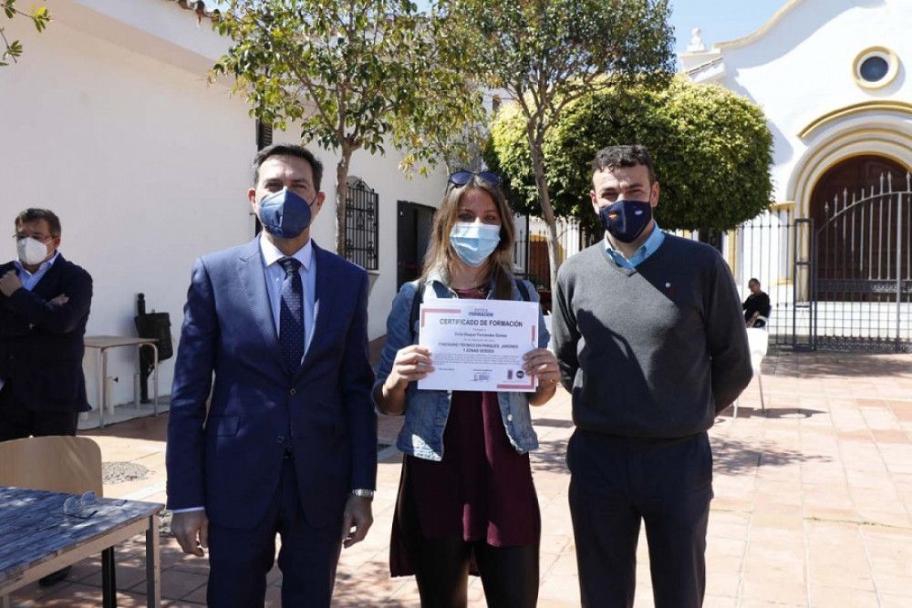 Veinte jóvenes desempleados de la colonia de El Ángel obtienen la titulación como técnicos de parques, jardines y zonas verdes en el marco del proyecto Green Angel’