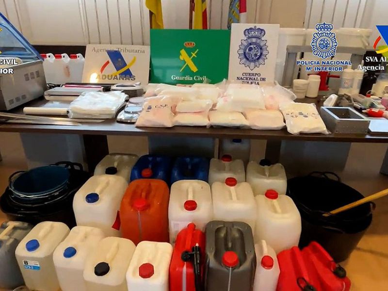 Desmantelado en La Rioja un laboratorio clandestino con capacidad para producir más de 150 kilogramos de speed al mes