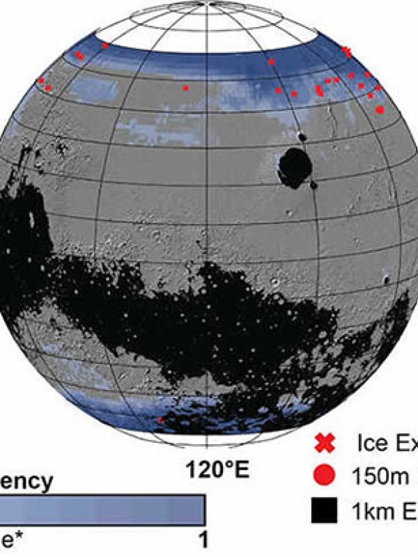 La NASA está ubicando hielo en Marte con este nuevo mapa