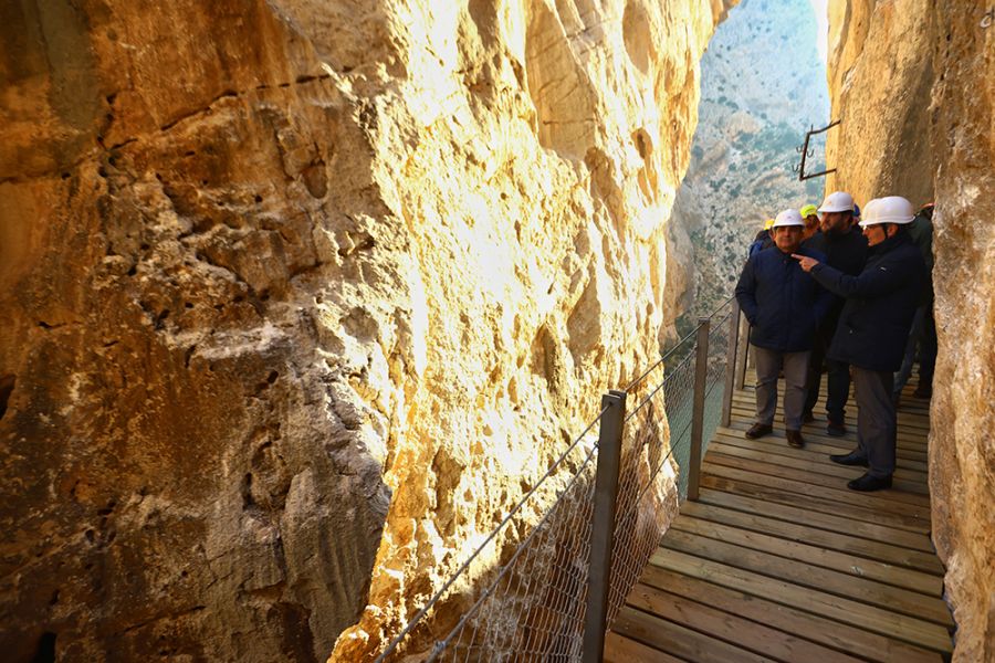 El Caminito del Rey recupera mañana su recorrido habitual tras repararse los daños por los desprendimientos