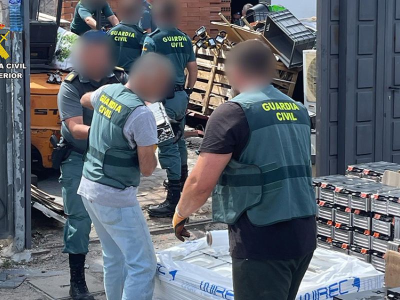 Intervenida en España la mayor cantidad de baterías de litio en un almacén clandestino de una vivienda en Segovia