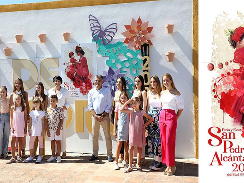 El Ayuntamiento presenta el cartel de la Feria y Fiestas de San Pedro Alcántara 2023, obra del autor ecijano Juan Francisco Castro Fernández