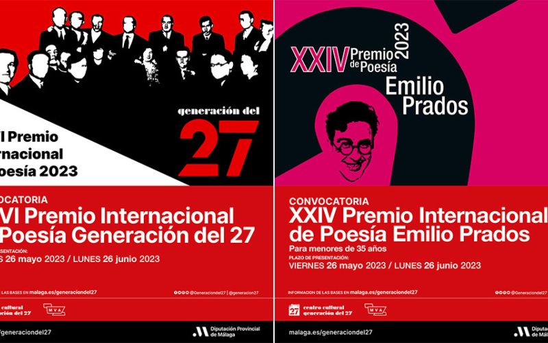 La Diputación de Málaga abre una nueva convocatoria de los premios internacionales de poesía Generación del 27 y Emilio Prados