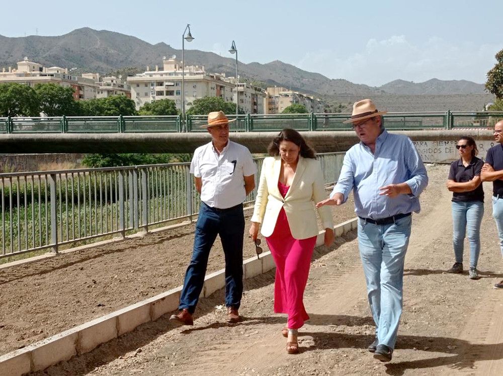 Las obras de restauración del cauce del Guadalmedina están al 25%
