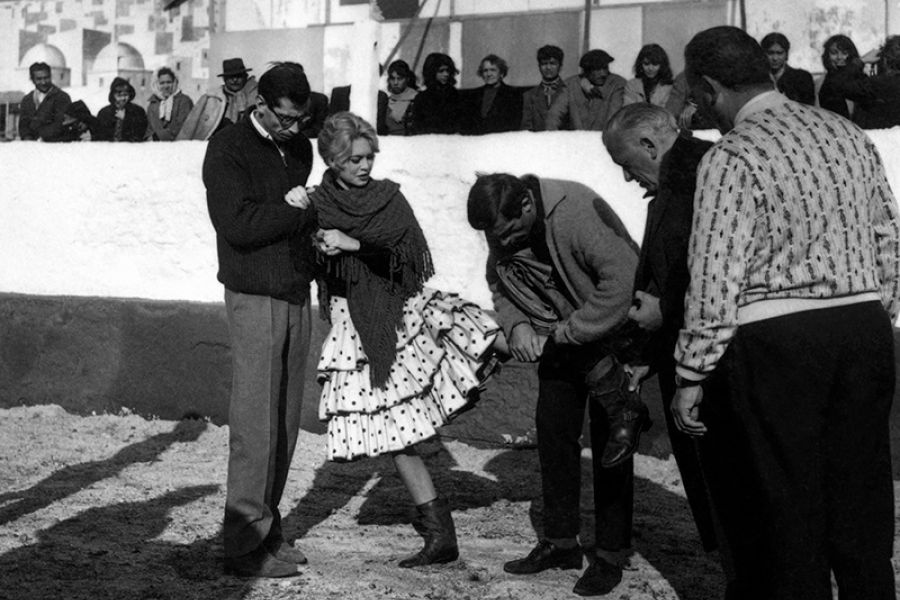 Una exposición fotográfica inédita de La Térmica recoge el paso de la estrella Brigitte Bardot por la provincia de Málaga