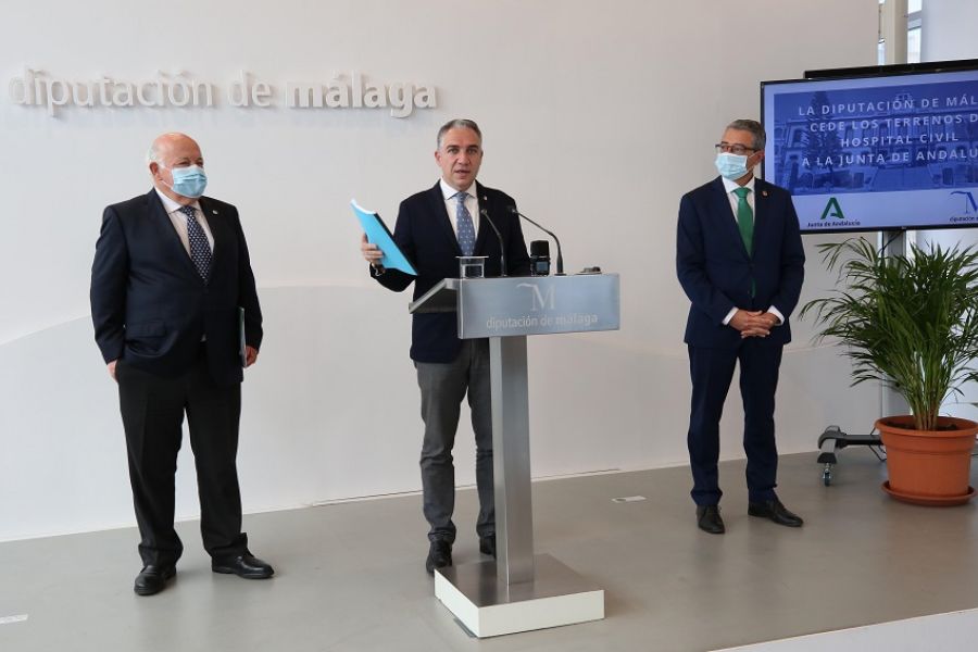 Cesión formal de los terrenos del Hospital Civil y sus edificaciones a la Junta para construir el tercer hospital de Málaga