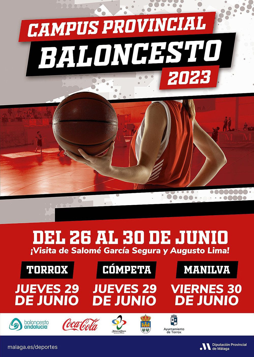 El próximo lunes 26 de junio arranca el Campus Provincial de Baloncesto de la Diputación de Málaga