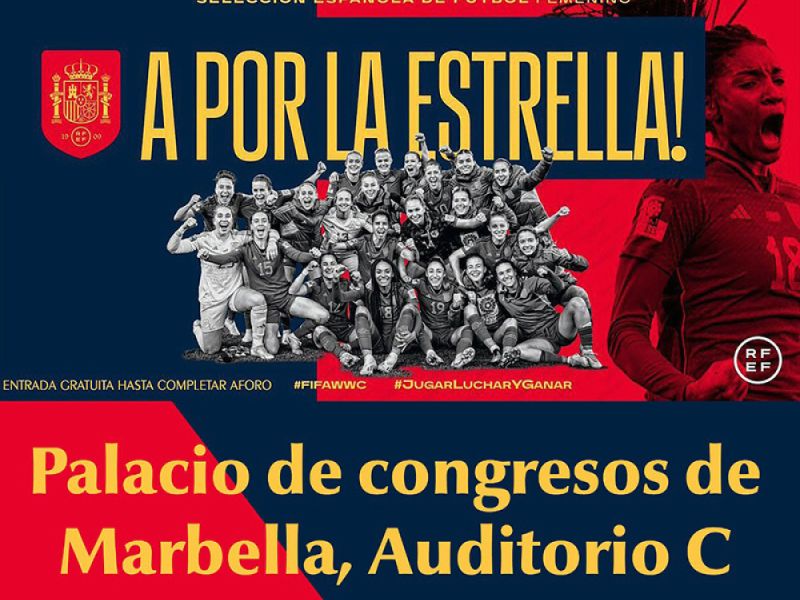 El Ayuntamiento instalará el domingo una pantalla en el Palacio de Congresos para que los aficionados puedan ver la final del Mundial de fútbol femenino