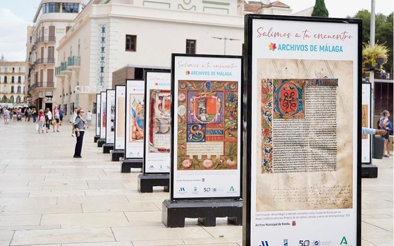 Una exposición muestra el legado documental malagueño a la ciudadanía en la Semana Internacional de los Archivos