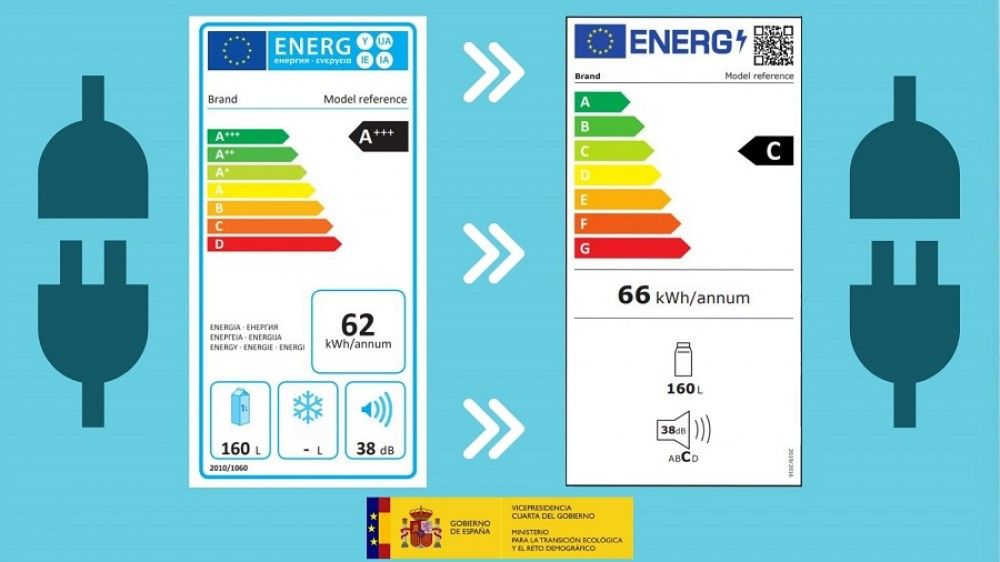 El próximo lunes, 1 de marzo, entra en vigor el nuevo etiquetado energético para los electrodomésticos