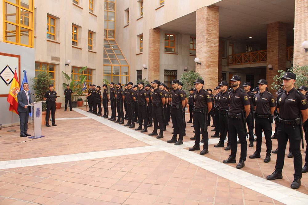 Son 152 los agentes en prácticas que se han incorporado hoy a la Policía Nacional en la provincia de Málaga