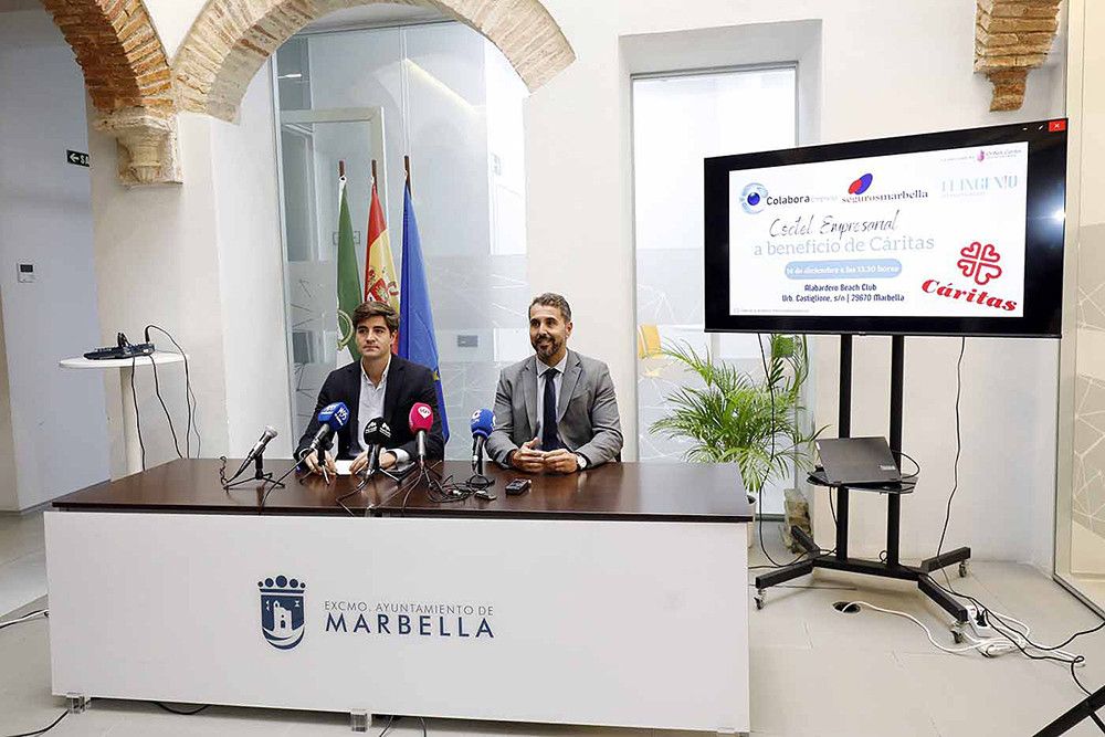 El Ayuntamiento respalda la celebración de un cóctel empresarial a beneficio de Cáritas, que tendrá lugar el próximo 14 de de diciembre en Alabardero Beach Club
