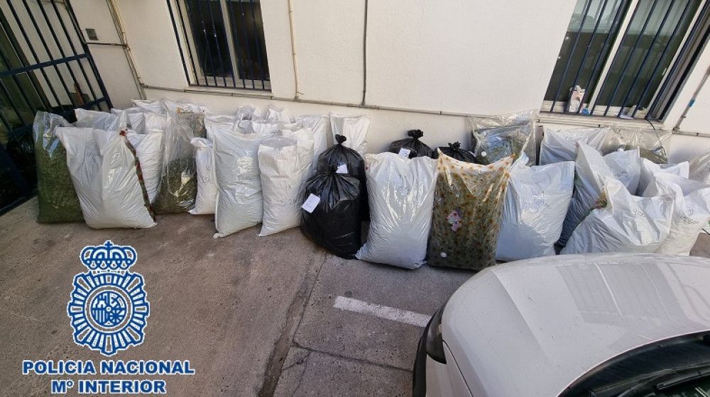 Detenidos 16 miembros de un grupo criminal asentado en la Costa del Sol dedicado al comercio de marihuana con destino países europeos