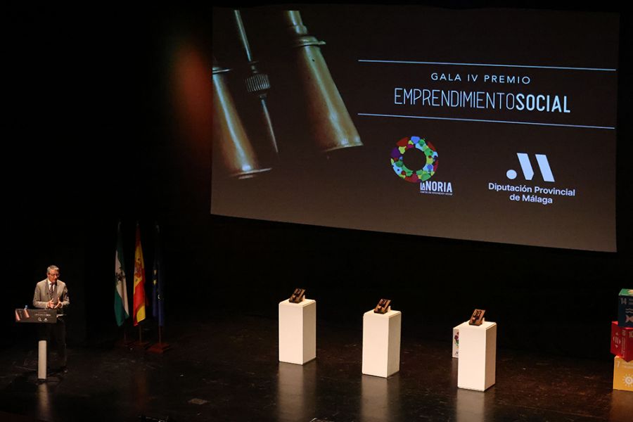 La Noria de la Diputación de Málaga entrega los premios de Emprendimiento Social a Hagamos Hogar, Rural Shoppers y Kartonplan