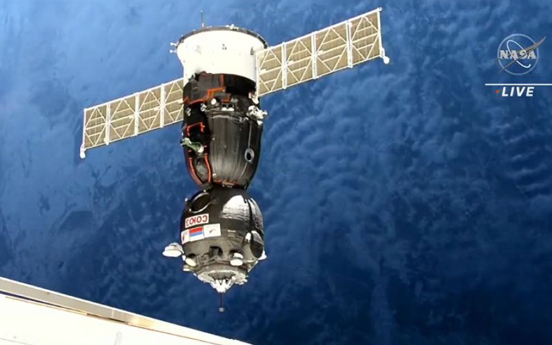 La nave de rescate Soyuz se acoplará hoy a la Estación Espacial Internacional
