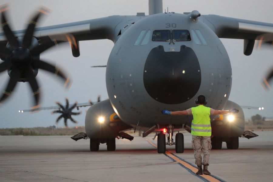 Aterrizan en Zaragoza los dos últimos A400M procedentes de Kabul