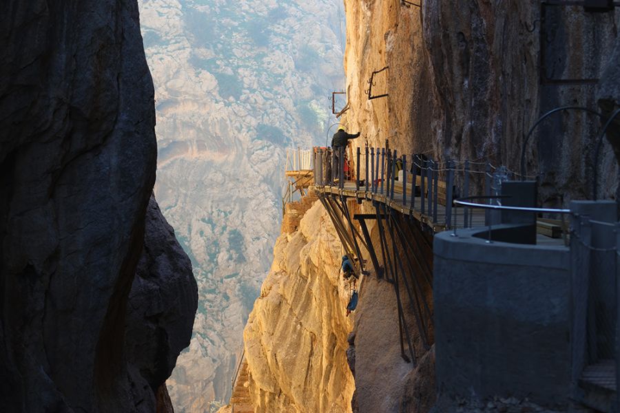 El Caminito del Rey recupera mañana su recorrido habitual tras repararse los daños por los desprendimientos