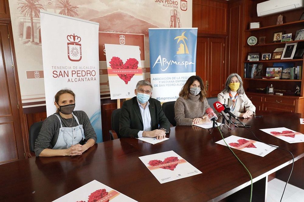 Apymespa y Tus Tiendas Amigas’ lanzan, en colaboración con el Ayuntamiento, la campaña #SanPedroInLove para incentivar las ventas en el comercio local durante febrero con motivo del Día de San Valentín