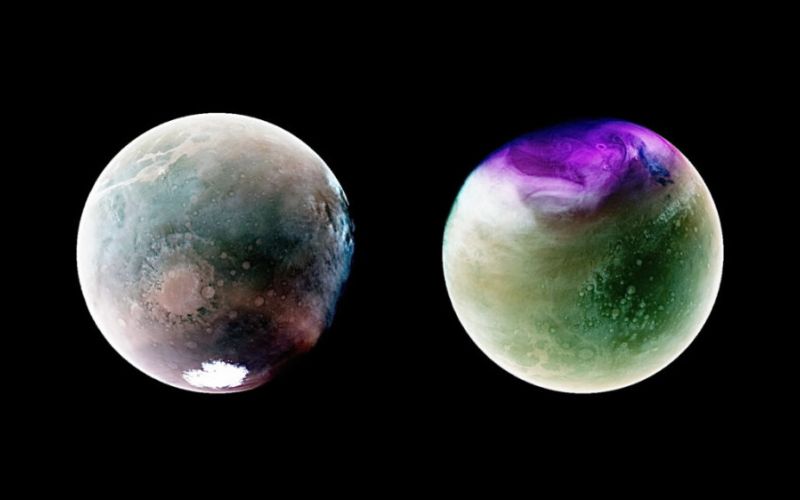 La nave espacial MAVEN capta impresionantes vistas ultravioleta de Marte