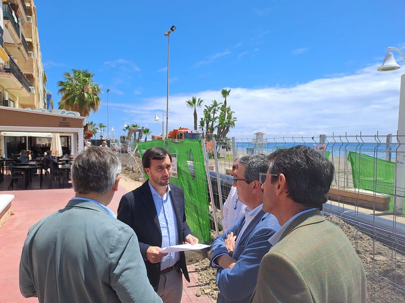 Las obras de conexión del terciario de Rincón de la Victoria con el Plan Guaro concluirán días antes del plazo previsto