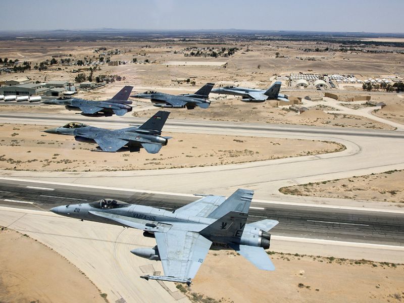 Pilotos ucranianos se encuentran ya en EEUU para empezar el entrenamiento con los F-16