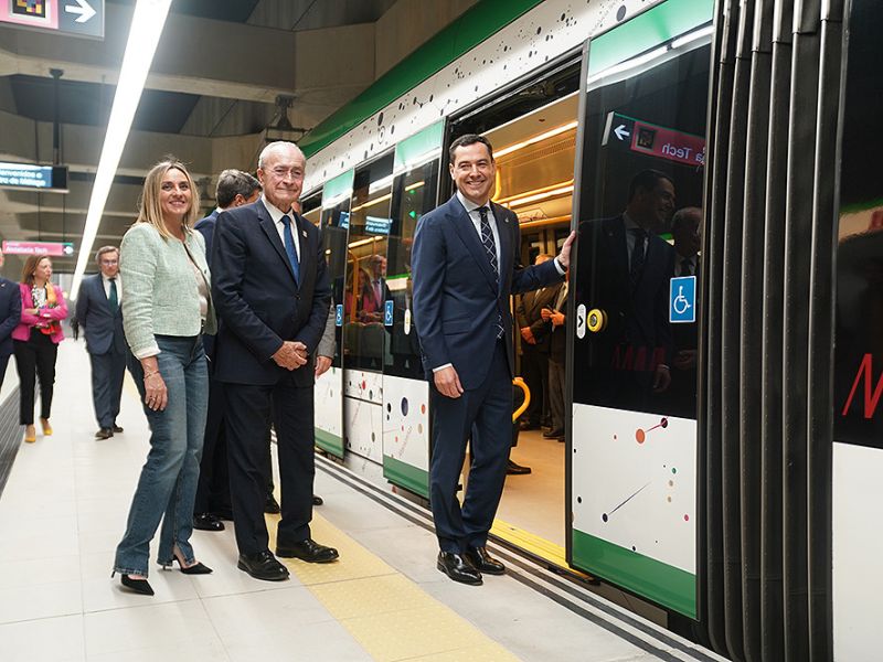 El Metro de Málaga llega al centro histórico de la ciudad
