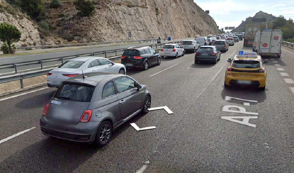 Una colisión en cadena en la AP-7 en Benalmádena se salda con seis heridos