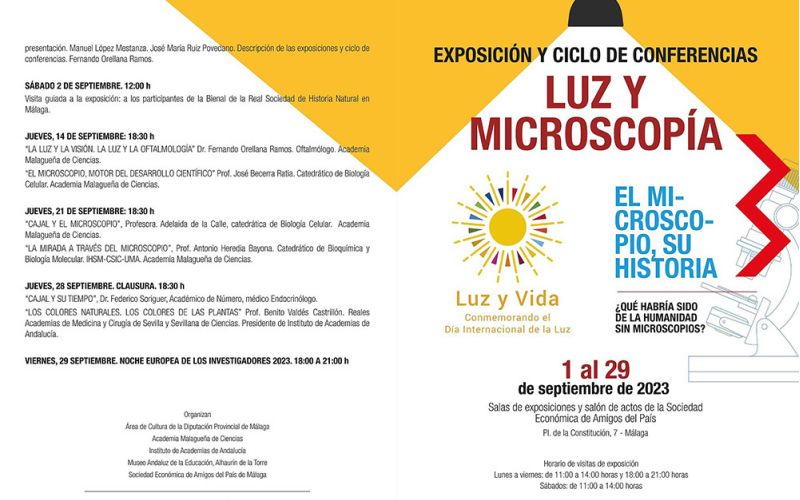 La Diputación colabora con la SEAP para traer a Málaga la exposición Luz y microscopía’