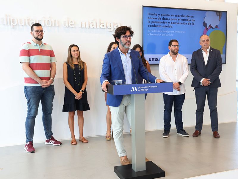 La Diputación de Málaga y la UMA crearán el primer banco de datos sobre el suicidio a nivel nacional para trabajar en su prevención