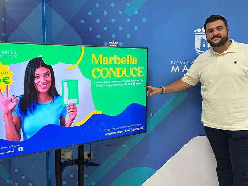 El Ayuntamiento pone en marcha la segunda edición del programa de ayudas Marbella Conduce’, que otorgará 100 euros a jóvenes para el carné de conducir