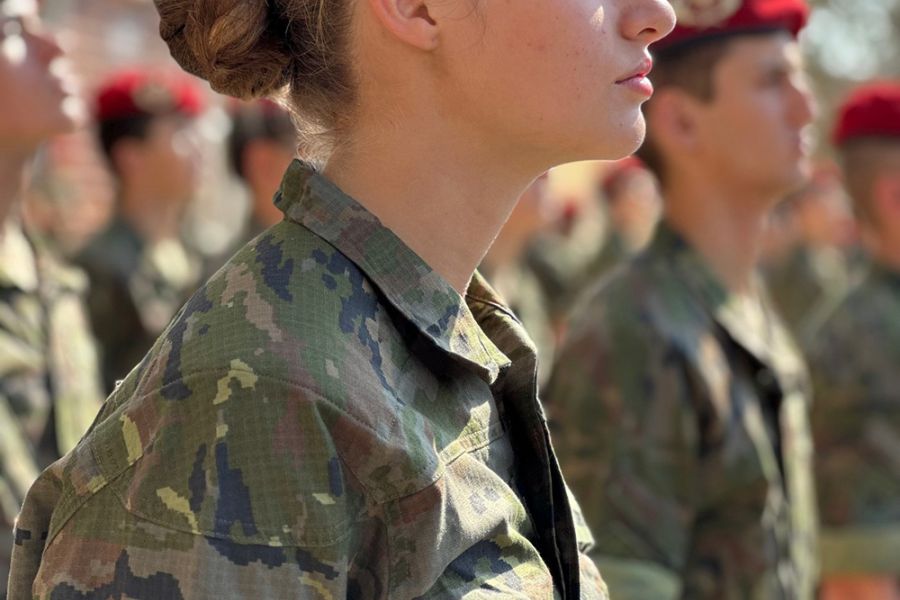 La Casa Real hace públicas imágenes de la instrucción militar de la princesa de Asturias