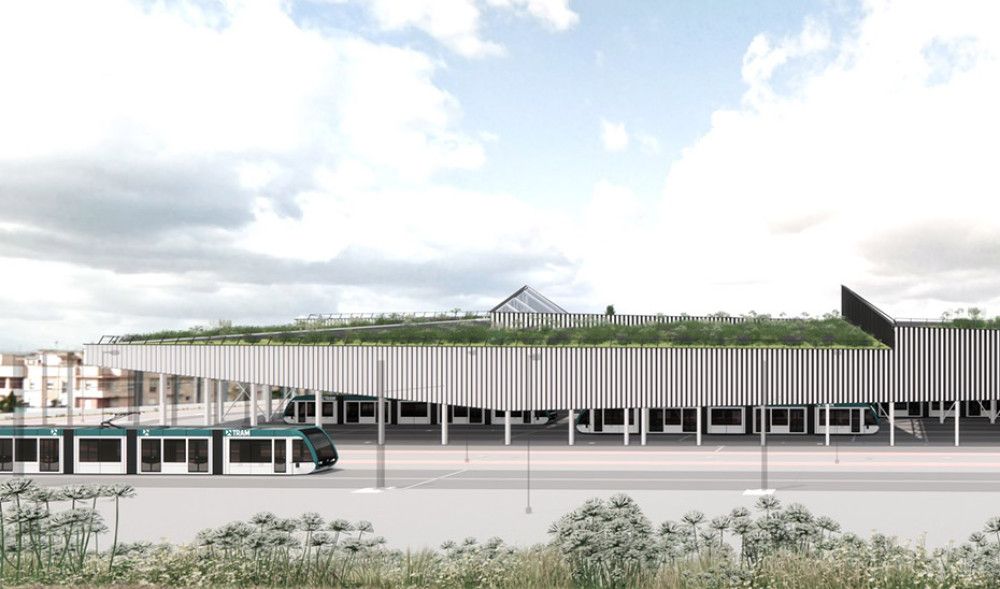 La Junta adjudica por casi 6,4 millones la cubierta verde de las cocheras del Metro de Granada