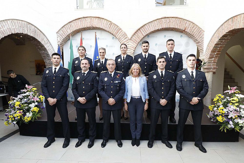 Nueve agentes se han incorporado hoy a la Policía Local de Marbella
