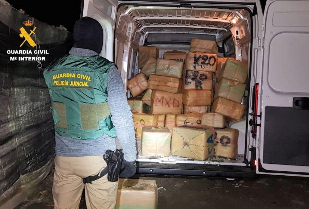 La Guardia Civil realiza 33 detenciones en dos operaciones antidroga en Almería, Murcia y Castellón