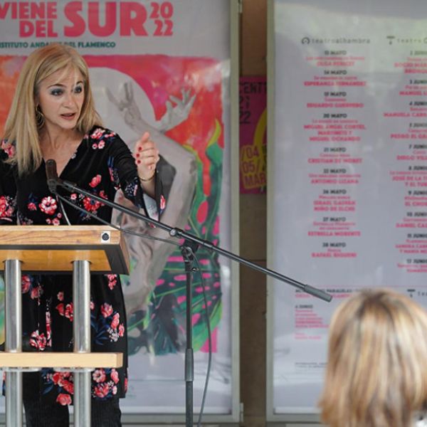 La consejera de Cultura presenta Flamenco Viene del Sur 2022, "el gran ciclo flamenco de Andalucía"