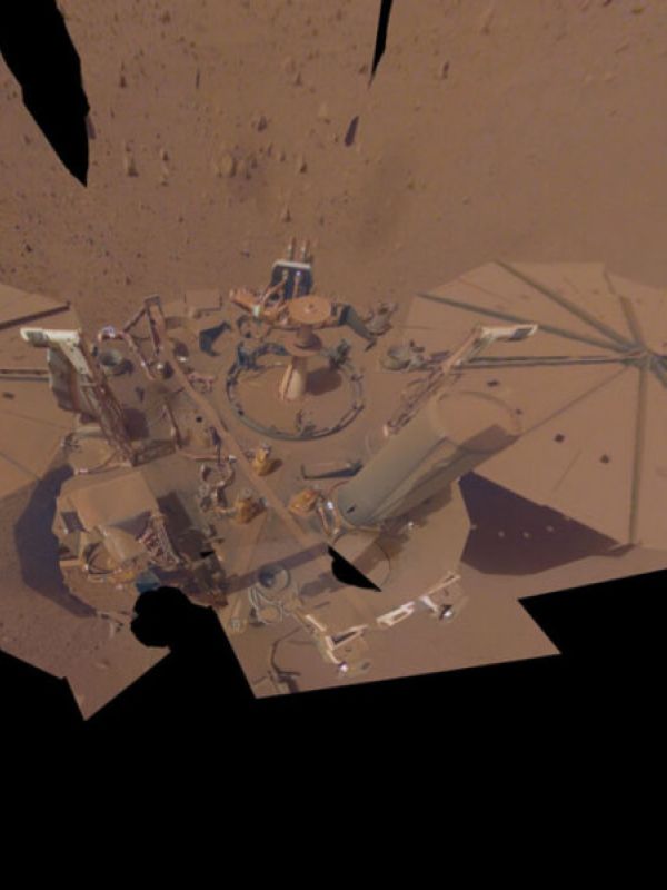 El último "selfie" de InSight en Marte