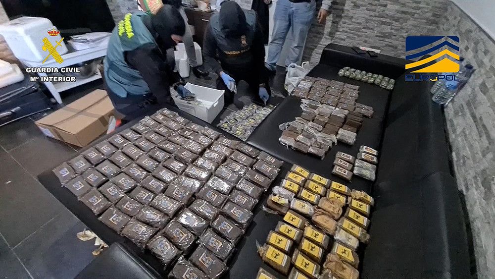 Intervenidas más de dos toneladas de hachís que iban a ser enviadas a otros países de Europa