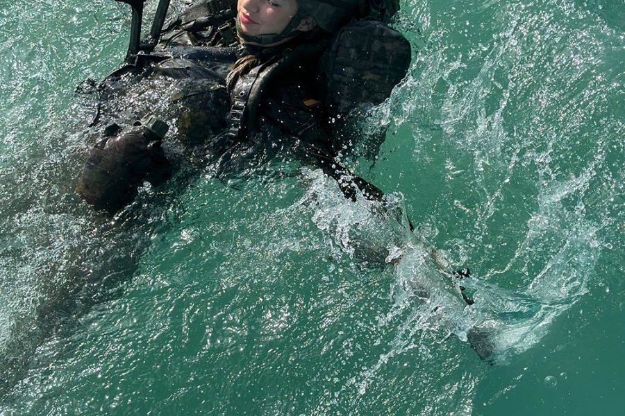La Casa Real hace públicas imágenes de la instrucción militar de la princesa de Asturias